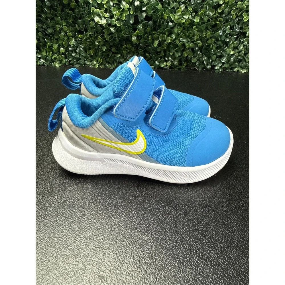 Nike Star Runner 3 TDV toddler shoes Size 5C Blue Strap Sneakers DA2778-009